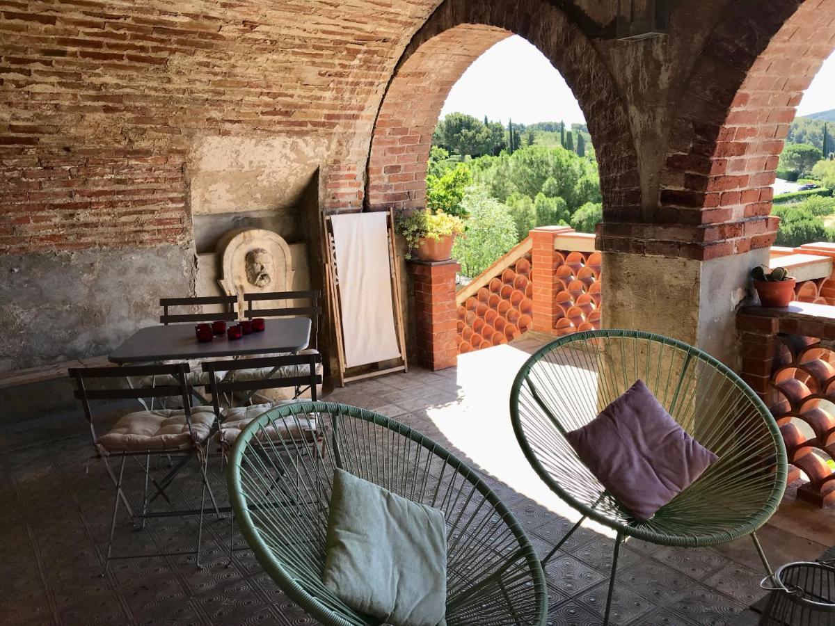 Studio De Charme Avec Grande Terrasse Vue Mer Le Castellet (Var) Exterior foto